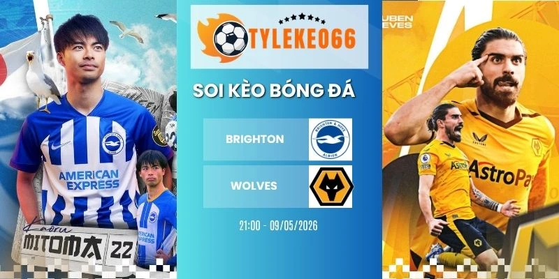 Soi kèo nhà cái Brighton vs Wolves hôm nay ngày 09/05/2026 - NHA