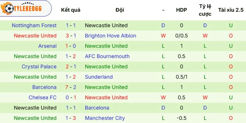 Thực lực của Newcastle United